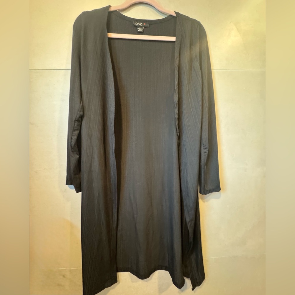 Black Long Sleeve Cardigan